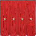 40ft x 10ft Red Backdrop Curtain for Parties Red Wrinkle Free Backdrop Drapes Panels for Wedding Baby Shower Birthday Photo Photography Christmas Polyester Fabric Background Decoration by Suppromo