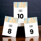 African Textile Design Table Number Cards Double Sided Party Table Numbers for Reception Baby Shower Anniversary Birthday Bridal Party 4x6 100 Pcs - Image 3