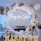 Custom He or She Neon Sign Girl Or Boy Baby Shower Led light Gender Reveal Party Decorations Birthday Party Light Sign for Baby Shower Decor (18''-30'') - Image 3