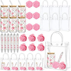 Daifunli 6 Set Pink Flower Floral Baby Shower Prize Gift for Winner Guest by Huiinen