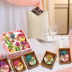 45 Sets Soap Favors Bulk for Wedding Gifts, Flower, Green, Yellow, Red - Image 5
