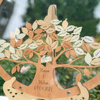Wedding Guest Book Alternative Tree, Wooden Leaf Drop Box, Rustic Decor - Image 3