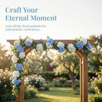 Artificial Hydrangea Flower Garland with Eucalyptus & Baby’s Breath 2PCS 6FT Floral Vines Greenery Garland for Mantel Wedding Arch Table Centerpiece Coastal Home Outdoor Decor (2, Blue & White) - Image 2