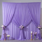 10x10FT Backdrop Curtains with Rod Pockets - Wrinkle Free Photo Stage Backdrop 2 Panels Curtains Drapes for Photography Wedding Party Baby Shower Decorations (Lavender) by Unknown