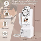 Video Audio Guest Book, Wedding Phone Customized Video Messages, Record Preserve Your Special Occasions, Ideal for a Variety of Memorable Party Occasions (Wall Phone,White) - Image 2