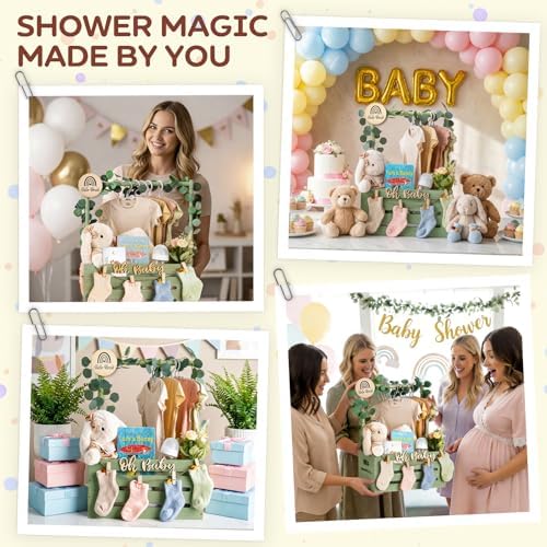Giftacity Wooden Baby Shower Crate, Large Green Personalized Gift Basket - Image 6