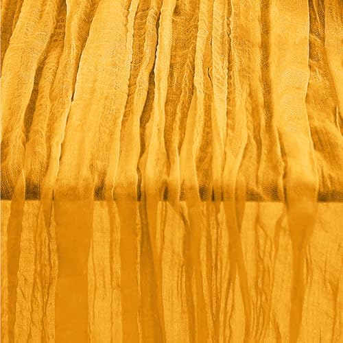 10 Pack Gold Cheesecloth Table Runner 35x120 Inch 10Ft Rustic Gauze Cheese Cloth Table Runner Sheer Cheesecloth Table Runners for Wedding Party Bridal Shower Decoration - Image 6