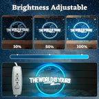 The World Is Yours Neon Sign Carved Planet The World Is Yours LED Signs for Wall Decor Neon Lights for Bedroom Classroom Man Cave Game Room Birthday Cristmas Gifts for Friends Lover - Image 3
