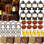 Roceei 96 Pcs Western Theme Party Decoration Set, Cowboy Party Supplies by ROCEEI
