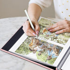 Large Photo Album Self Adhesive, DIY Scrapbook Album for 3x5 4x6 8x10 Pictures, 60 Pages Light Pink Linen Cover Memory Book, Ideal Gift for Family Wedding Baby Christmas Anniversary - Image 6
