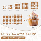 7 Tier Cupcake Stand, Square Acrylic Cupcake Tower for 160 Cupcakes - Image 6