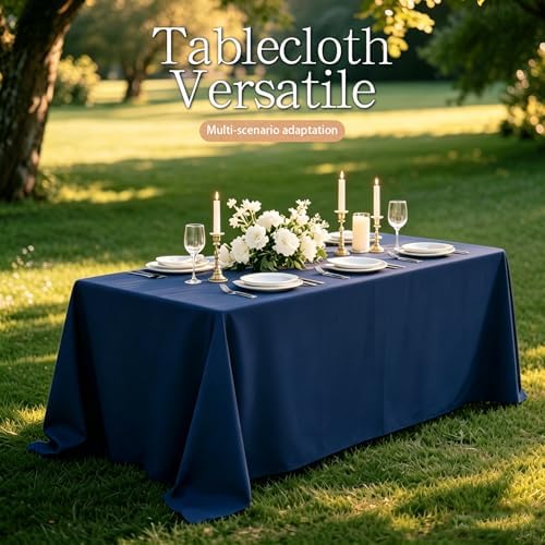 WIGENIUS 6 Pack Blue Table Cloth Rectangle 60X102 Inch Tablecloth Fit 6FT - Image 2