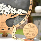 Personalized Maple Tree Wedding Guest Book Alternative, Fall Leaf Drop Box - Image 2