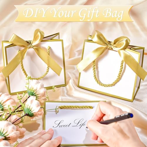 EQOREIIN 24 PCS Small Gift Bags with Handles, 5.5x 2.5x4.7 Inches Mini Bag - Image 4