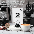 MorningRo 24 Pcs Table Number Stands, Metal Place Card Holders, Black - Image 3