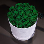 Prifroti 17 Flowers in a Luxury Suede Box, Birthday Gifts for Women, Preserved Flowers, Mothers Day Roses Gift for Mom, Dark Geen - Image 4