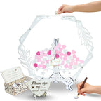 Personalized Wedding Guest Book Alternative, Cherry Blossom Drop Box Frame by Unknown