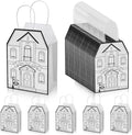 Colarr 50 Pcs House Shaped Gift Bag Real Estate Agent Supplies, White by Colarr