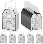 Colarr 50 Pcs House Shaped Gift Bag Real Estate Agent Supplies, White by Colarr