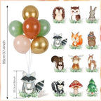 12 Sets Woodland Baby Shower Balloon Stand Kit for Table Safari Baby Shower Centerpiece Decorations with Balloon for Gender Reveal Birthday Party Photo Props Supplies - Image 4