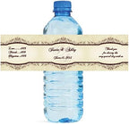 100 Elegant Vintage Wedding Water Bottle Labels - Image 2