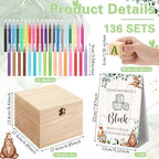 Marsui 136 Pcs Baby Shower Blocks to Decorate Game Kit, Land Animal - Image 2