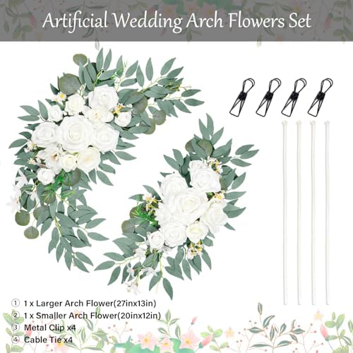 Wedding Arch Faux Flowers Set of 2 - Image 2