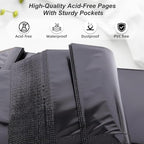 RECUTMS Photo Album 4x6 Pictures 1000 Photos Leather Large Baby Album Black - Image 4