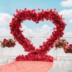 6.7FT Heart Arch Stand for Proposal Heart Shaped Metal Balloon Arch Kit Gold Wedding Heart Arch Backdrop Stand for Ceremony, Valentine's Day, Baby Shower, Birthday Party Decorations - Image 5