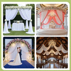 20x12 ft White Backdrop Curtains for Weddings Parties, Birthdays and Photos - Image 4