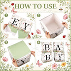 Sabary 4 Pcs Love Bug Baby Boxes Baby Shower Gift Boxes - Image 3