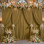 Brown Backdrop Curtains-Wrinkle-Free Polyester Photography Drapes Party Curtain Background for Baby Shower Wedding Decorations- 40 X10FT (Brown) - Image 7
