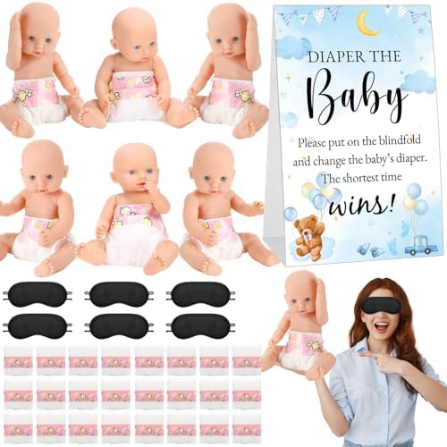 37 Pcs Baby Shower Diaper Changing Game Supplies, Playful by Unknown