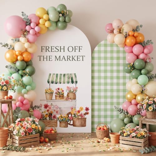Moukeren Fresh Off The Market Arch Backdrop Cover 6ft and 7.2ft - Image 5