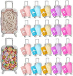 Teecyhooo 20 Pcs Mini Suitcase and 20 Pcs Metal Luggage Tags with Card by Unknown