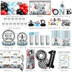 Cocomigo Fast One Birthday Decorations for Boy, Serves 25 Guests - Image 2