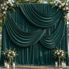30x12ft Hunter Green Backdrop Curtains, Dark Green Drapes for Backdrop Draping Fabric for Wedding Party Bridal Baby Shower Prom Birthday Graduation 5x12FT, 6 Panels - Image 6