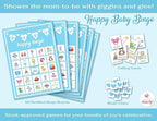 Party Hearty Baby Shower 5 Game Pack, Premium Thick Cardstock - Blue - Image 3