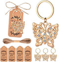 24Pcs Butterfly Keychain Party Favors Butterfly Design Key Chain for Bridal Shower Butterfly Shaped Keychains for Guests Wedding Favor Party Baby Shower Souvenir Supplies and Decorations by WxzumgPARTYFAVORS