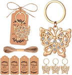 24Pcs Butterfly Keychain Party Favors Butterfly Design Key Chain for Bridal Shower Butterfly Shaped Keychains for Guests Wedding Favor Party Baby Shower Souvenir Supplies and Decorations by WxzumgPARTYFAVORS