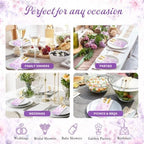 Butterfly Floral Linen Feel Pocket Napkins for Wedding Birthday Party Decor - Image 6