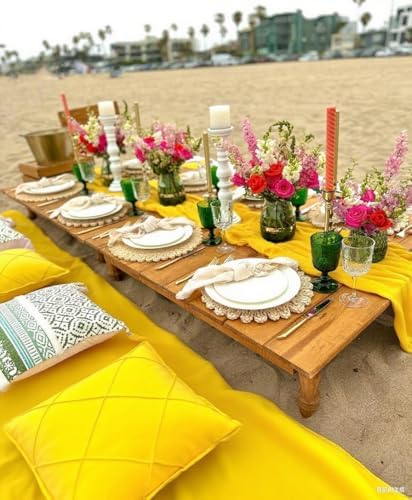 12 Pack Yellow Cheesecloth Table Runner 10Ft 23 x 120 Inch - Image 7