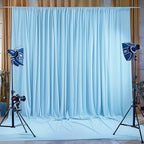 20x10ft Blue Backdrop Curtains for Wedding Parties Wrinkle Free Blue Curtain Photo Backdrop Drapes for Photography Birthday Baby Shower Soft Fabric Party Backgournd for Photoshoot 5x10ft, 4 Panels - Image 4