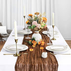12 Pack 35 x 120 Inch Brown Table Runner Cheesecloth 10Ft - Image 3