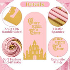 Breling Once Upon a Time Birthday Decor 6.6 ft Princess Arch Cover Backdrop - Image 4