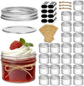 ComSaf 4 oz Mason Jars Bulk Set, 24 Pack Regular Mouth Jars with Lids by ComSaf