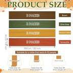 12 Pcs Thanksgiving Fall Party Decorations Boho Table Runner - Image 2