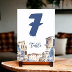City Europe Wedding Table Number Cardss 1-100 Double Sided For Reception Event Party Baby Shower Birthday 4x6 - Image 2