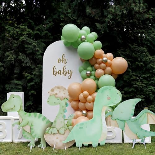 4 Pcs Large Dinosaur Cutouts Cardboard Baby Shower Decor - Image 2