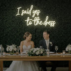 I Said Yes To The Dress Neon Sign Wedding LED Light Sign for Dress Store Wall Decor Bridal Shower Engagement Decor Wedding Party-20inch - Image 5